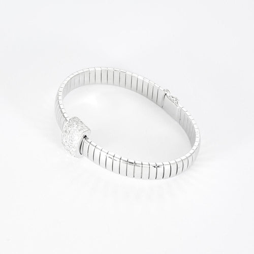 Bracelet Bracelet or blanc diamants 58 Facettes