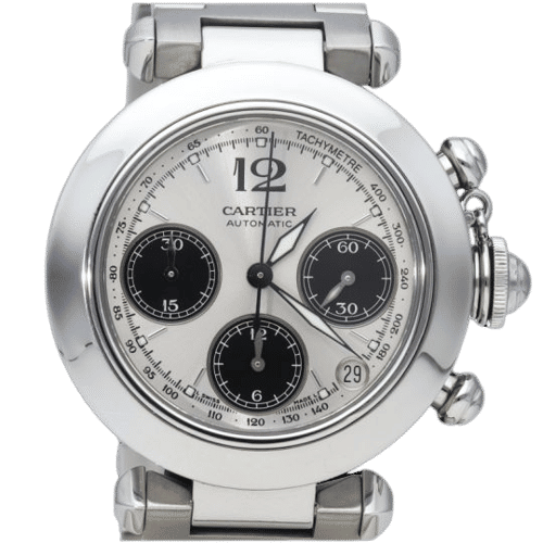 Montre Cartier Montre Pasha Chronograph 58 Facettes MT42974