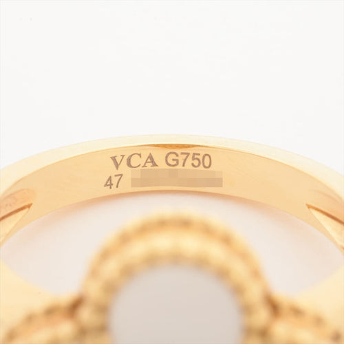 Пръстен 47 Van Cleef & Arpels - Пръстен Vintage Alhambra от жълто злато и перла 58 Facettes