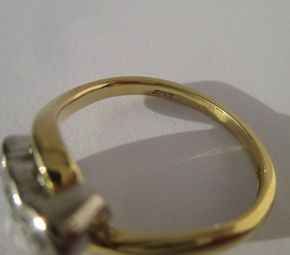 Bague 53 Bague trilogie diamants or bicolore 58 Facettes