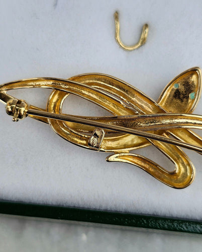 Broche Broche serpent émeraudes 58 Facettes 487