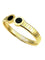 Bracelet BVLGARI. Collection "Tubogas", bracelet or jaune et onyx 58 Facettes