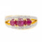 Bague 53 Bague Bandeau Or jaune, Or blanc Rubis, Diamant 58 Facettes 2682321CD