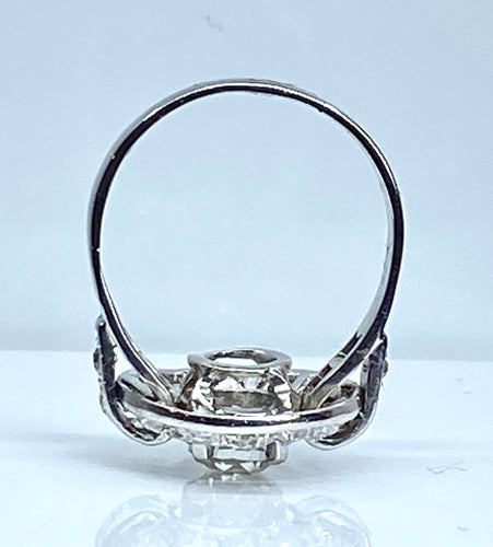 Bague Bague or blanc sertie de diamants, époque 1900/1930 58 Facettes AB475