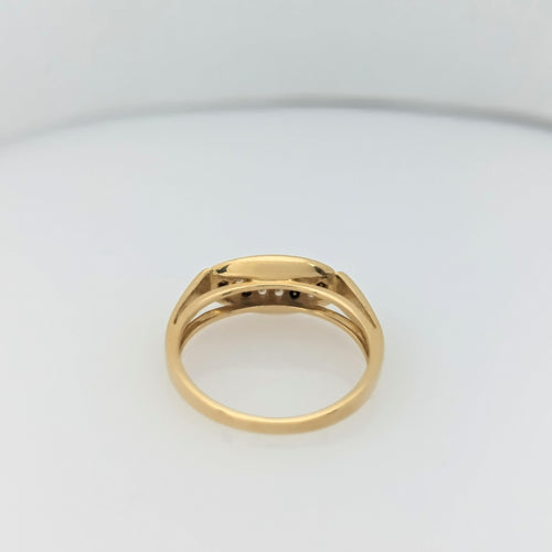 Bague 54 Bague en or jaune 21 diamants 58 Facettes 29033