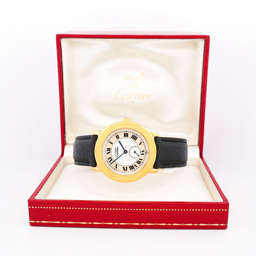 CARTIER - Montre Must Ronde - Ivory roman dial - LM 58 Facettes