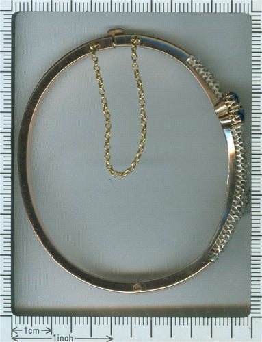 Bracelet Traverser les époques : la grandeur d'un bracelet en saphir victorien 58 Facettes 21182-0525