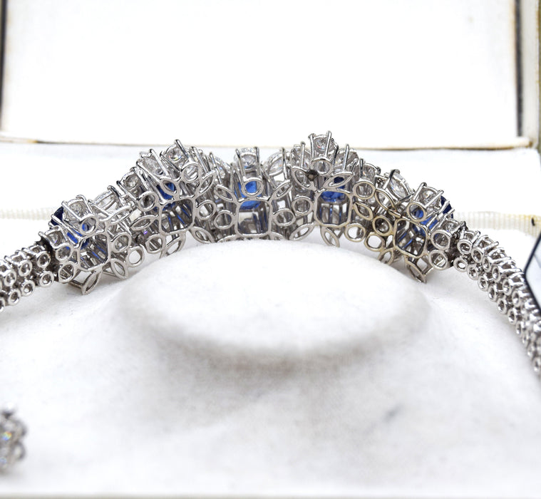 Bracelet Bracelet or saphirs diamants 58 Facettes