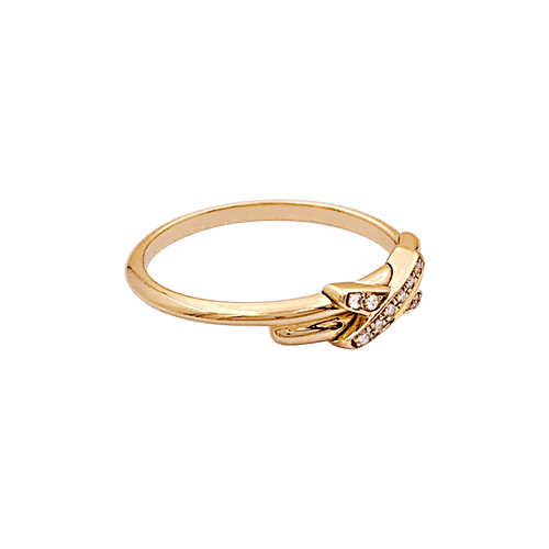 Bague 50 Bague Chaumet, "Jeux de Liens", or rose et diamants. 58 Facettes 34612