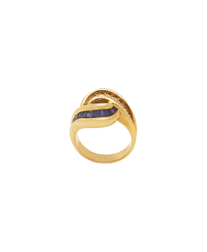 Bague 55 Bague Or jaune 18K Diamant Saphir 58 Facettes BO220718/SAPHIRSENRAIL