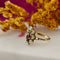 Bague 54 Bague marguerite or jaune grenat diamants 58 Facettes MG3
