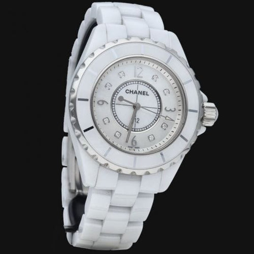 Montre Chanel Montre J12 29Mm Nacre Quartz 58 Facettes MT44571