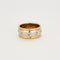 Bague Alliance or jaune, or blanc et diamants 58 Facettes LP766/13