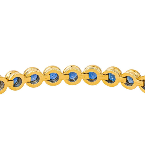 Bracelet Tennis Or jaune Saphir 58 Facettes 4526959CN