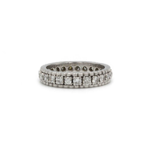 Wedding band - White gold, platinum & Diamonds 