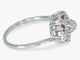Bague Bague en or 14 carats – Diamant 0,18 ct et rubis 0,06 ct 58 Facettes AN86