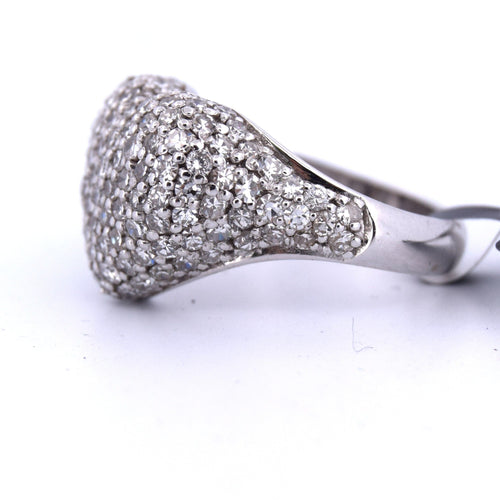Bague 54 Bague coeur en diamant 58 Facettes