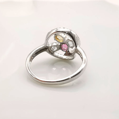 Bague Bague pierres précieuses & diamants 58 Facettes