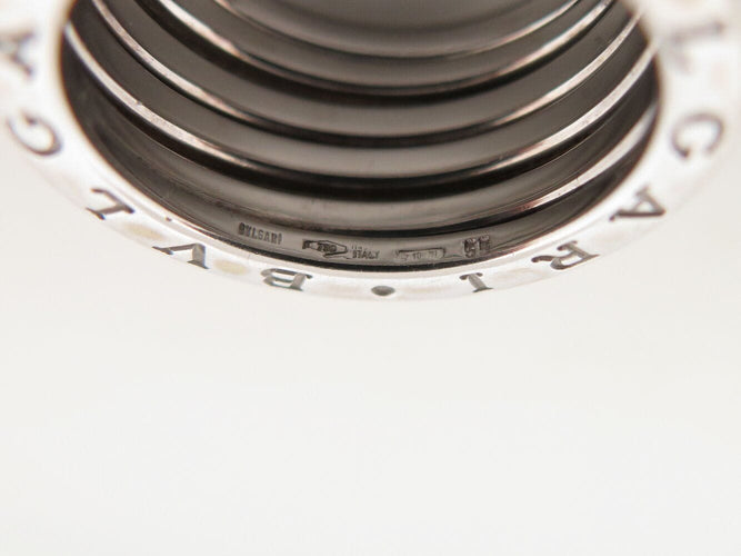 Bague 55 bague BULGARI b.zero 1 quatre rangs 346594 t55 en or blanc 18k 12.3gr 58 Facettes 271828