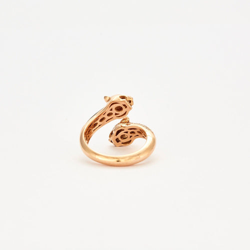 Bague 54 Bague Panthère en émail, diamants et tsavorite 58 Facettes 3253