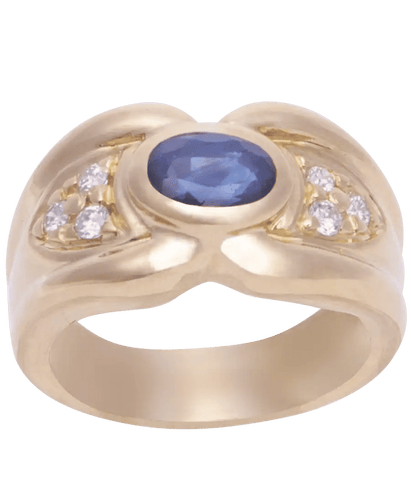 Bague 50 Bague Or jaune 18K Saphir Diamant 58 Facettes BO200193/MAGNIFICENCE