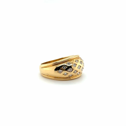 Bague 58 Bague or jaune et diamants 58 Facettes 469/18