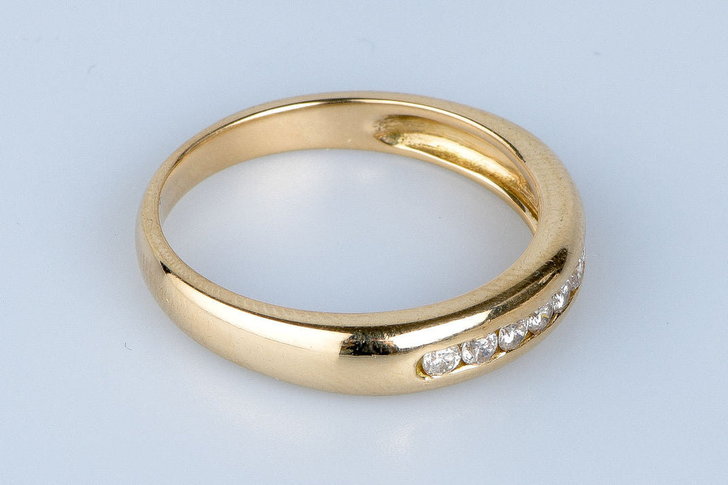 Geelgouden diamanten ring