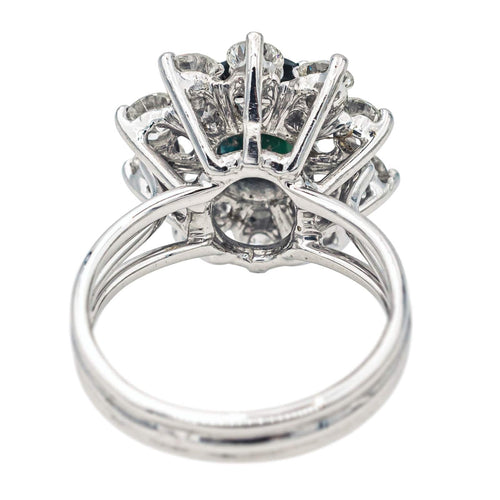 Bague 45 Bague  Marguerite  Or blanc Saphir, Diamant 58 Facettes 3905085CN