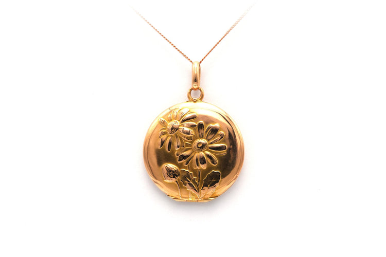 Pendentif Pendentif Art Nouveau en or jaune 58 Facettes B386