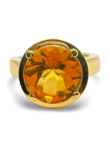 Bague Poiray modèle Filles or jaune et citrine
