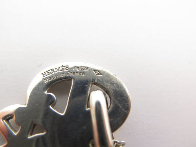 Collier collier pendentif HERMES chaine d'ancre enchainee en argent 925 58 Facettes 271925