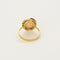 Bague 53.5 Bague en or jaune et corail rose 58 Facettes SOI33272