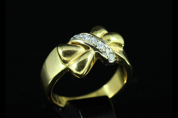 Bague 50 Bague noeud diamants 58 Facettes A1542