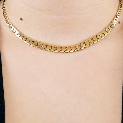 Collier Chaine maille gourmette or jaune 58 Facettes MLJ0377