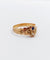Bague 59 Bague toi et moi antique en or rose 18k perle et pierre bleue 58 Facettes A06505