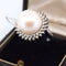 Bague 60 BAGUE EN OR 18 KT - PERLE 15 mm 58 Facettes