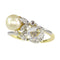 Bague 49 Bague vintage Belle Époque en diamant et perle 58 Facettes 21208-0556