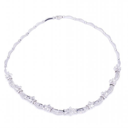 Collier Collier Or Blanc Diamants 58 Facettes D364220LF