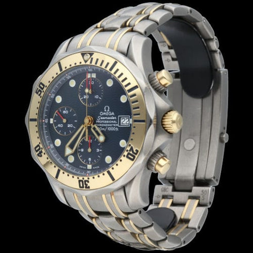Omega Seamaster 300M Chronograph Klocka Titan / 18K Gult Guld 