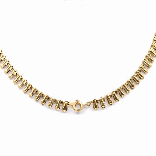Collier Collier collerette "gouttelettes" or jaune 58 Facettes 217