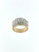 Bague 63.5 Bague en or jaune et blanc certifiée HRD avec diamants de 3,25 carats 58 Facettes