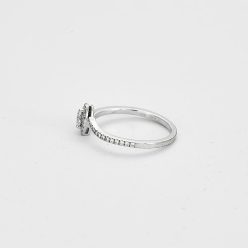 Bague 52 MESSIKA - BAGUE JOY COEUR OR BLANC DIAMANTS 58 Facettes M8867