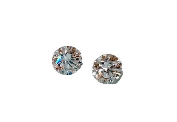 Boucles d'oreilles 2 diamants de 0,58 carat pour puces d’oreilles 58 Facettes