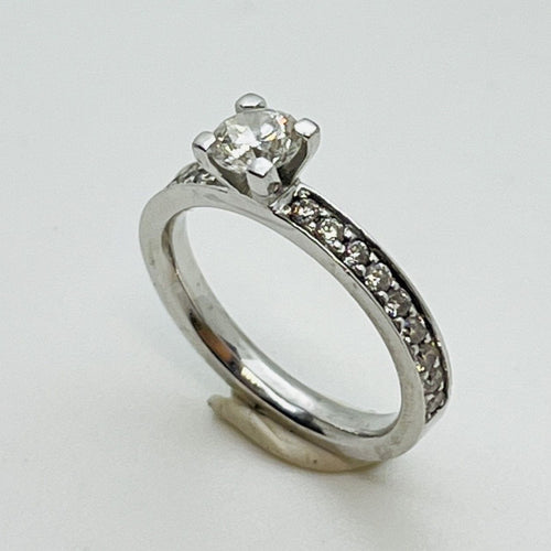 Bague 51 Bague or avec diamant solitaire 0,50ct 58 Facettes 20400000842