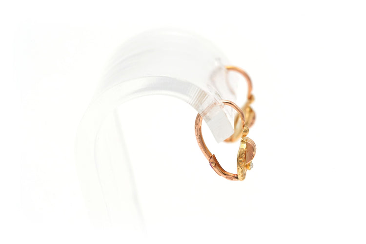 Boucles d'oreilles Boucles d'oreilles Art Déco en or jaune serties de perles 58 Facettes B607