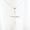 Collier Chaîne avec pendentif croix en or blanc avec diamants taille brillant 58 Facettes 159/24P