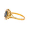 Bague 55 Bague Marguerite  Or jaune Saphir, Diamant 58 Facettes 4712457CN