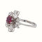 Bague 52 Bague Or blanc Rubis, Diamant 58 Facettes 3030088CN