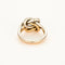 Bague 52 Bague double noeud or blanc et or rose, diamants 58 Facettes GU216