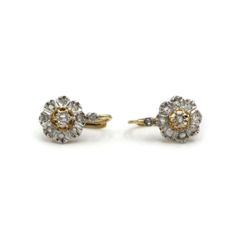 Boucles d'oreilles Boucles d'oreilles dormeuses - Or & Diamants 58 Facettes 250318R